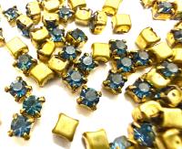 Swarovski Montana Montees, 16ss Vintage Rhinestones