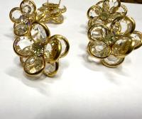 Vintage Crystal Flower Bead, Embellishment (26mm)