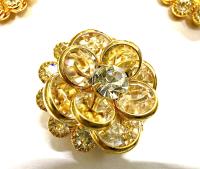22 mm gold plated Vintage crystal Swarovski Embellishment DIY Supplies wedding decorations