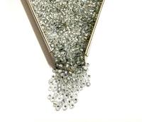 11/0 Charlotte Cut Beads: Patina Dull Silver Lined Aurore Boreale