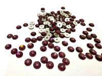 3mm Preciosa Crystal Amethyst Flat Back Sew-On Stones