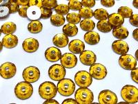 3mm Preciosa Crystal Topaz Flat Back Sew-On Stones