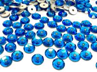 3mm Preciosa Crystal Capri Blue Flat Back Sew-On Stones