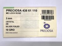 3mm Preciosa Crystal Aurore Boreale Flat Back Sew-On Stones