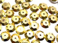 8mm Crystal Aurum Lochrose Stones – Preciosa Flat Back Sew-On Stones , Czech Beads