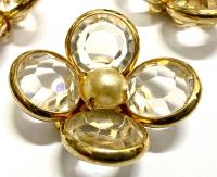 18 mm Vintage Crystal Swarovski Brooch Embellishment DIY Supplies wedding decorations