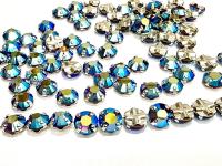 Vintage Swarovski Crystal Rose Montees, Olivine Green, 30ss