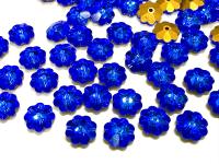 8mm Swarovski Sapphire Flower Sew-on Stone