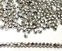 Swarovski Crystal Bicones (2.5mm) Metallic 2X Comet Argent Light
