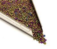 11/0 Opaque Gold Iris Charlotte Cut Beads, Jewelry Making