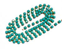 Preciosa Turquoise Rhinestone Chain, 12ss Crystal Embellishments