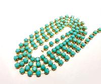 Preciosa Turquoise Rhinestone Chain, 12ss Crystal Embellishments