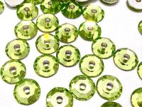 3mm Preciosa Crystal Peridot Flat Back Sew-On Stones