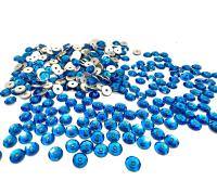 3mm Preciosa Crystal Capri Blue Flat Back Sew-On Stones