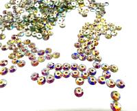 3mm Preciosa Crystal Aurore Boreale Flat Back Sew-On Stones