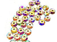 3mm Preciosa Crystal Aurore Boreale Flat Back Sew-On Stones
