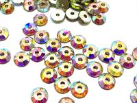 3mm Preciosa Crystal Aurore Boreale Flat Back Sew-On Stones