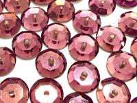 6mm Amethyst Lochrose Stones – Preciosa Flat Back Sew-On Stones , Czech Beads