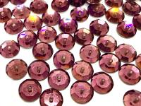 6mm Amethyst Lochrose Stones – Preciosa Flat Back Sew-On Stones , Czech Beads