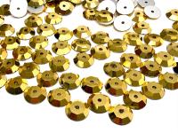 8mm Crystal Aurum Lochrose Stones – Preciosa Flat Back Sew-On Stones , Czech Beads