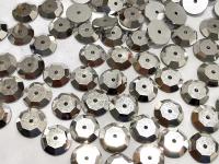 9mm Crystal Labrador Lochrose Stones – Preciosa Flat Back Sew-On Stones , Czech Beads