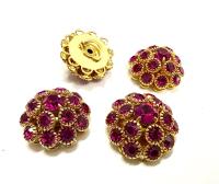 18 mm Vintage Swarovski in Fuchsia Embellishment DIY Supplies wedding decorations