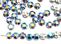 Vintage Swarovski Crystal Rose Montees, Olivine Green, 30ss
