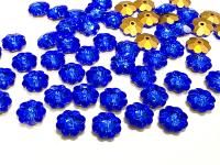 8mm Swarovski Sapphire Flower Sew-on Stone