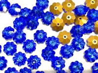 8mm Swarovski Sapphire Flower Sew-on Stone