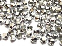 Swarovski Crystal Bicones (2.5mm) Metallic 2X Comet Argent Light