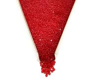 Matt Ruby Charlotte Cut Beads, 11/0 Faceted Seed Beads
