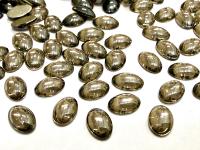 Swarovski Oval Cabochons Crystal Satin Foiled 6x4mm, 2190/4 Flat Back Glass Stones