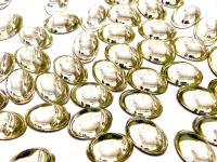 Swarovski Oval Cabochons Crystal Foiled 6x4mm, 2190/4 Flat Back Glass Stones