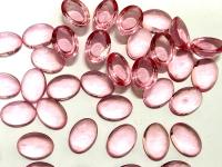 Swarovski 14x10 mm Vintage 2190 Light Rose Unfoiled Flat Back Oval Cabochon Cabs
