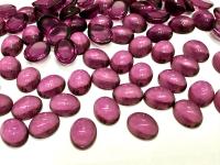 Swarovski 10x8 mm Vintage 2190 Amethyst Unfoiled Flat Back Oval Cabochon Cabs