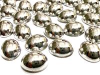 Swarovski 10x8 mm Vintage 2190 Crystal Comet Argent Light Foiled Flat Back Oval Cabochon Cabs