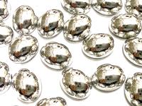 Swarovski 10x8 mm Vintage 2190 Crystal Comet Argent Light Foiled Flat Back Oval Cabochon Cabs