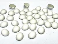 Swarovski 10x8 mm Vintage 2190 Crystal Matt-Finish Foiled Flat Back Oval Cabochon Cabs