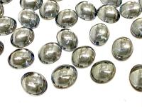 Swarovski 10x8 mm Vintage 2190 Light Sapphire Satin Foiled Flat Back Oval Cabochon Cabs