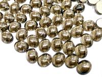 Swarovski 10x8 mm Vintage 2190 Crystal Satin Foiled Flat Back Oval Cabochon Cabs
