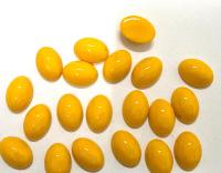 Swarovski 14x10 mm Vintage 2190 Primrose Unfoiled Flat Back Oval Cabochon Cabs