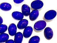 Swarovski 14x10 mm Vintage 2190 Lapislaz Unfoiled Flat Back Oval Cabochon Cabs