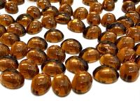 Swarovski 8x6 mm Vintage 2190 Smoked Topaz Foiled Flat Back Oval Cabochon Cabs