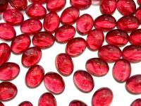 Swarovski 8x6 mm Vintage 2190 Ruby Quartz Unfoiled Flat Back Oval Cabochon Cabs