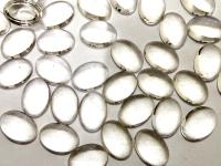 Swarovski 8x6 mm Vintage 2190 Crystal Unfoiled Flat Back Oval Cabochon Cabs