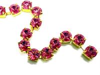 39ss Swarovski setting Rhinestone Chain, strass chains 8mm
