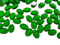 Swarovski Oval Cabochons Medium Emerald Unfoiled 6x4mm, 2190/4 Flat Back Glass Stones