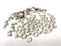 Swarovski Oval Cabochons Crystal Foiled 6x4mm, 2190/4 Flat Back Glass Stones