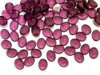 Swarovski 10x8 mm Vintage 2190 Amethyst Unfoiled Flat Back Oval Cabochon Cabs