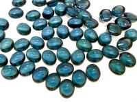 Swarovski 10x8 mm Vintage 2190 Montana Unfoiled Flat Back Oval Cabochon Cabs